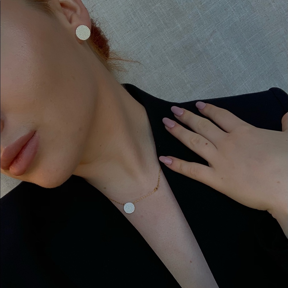 medallion earrings